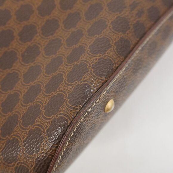 Celine Handbag Macadam PVC Brown Gold Hardware Women - Picture 6 of 10